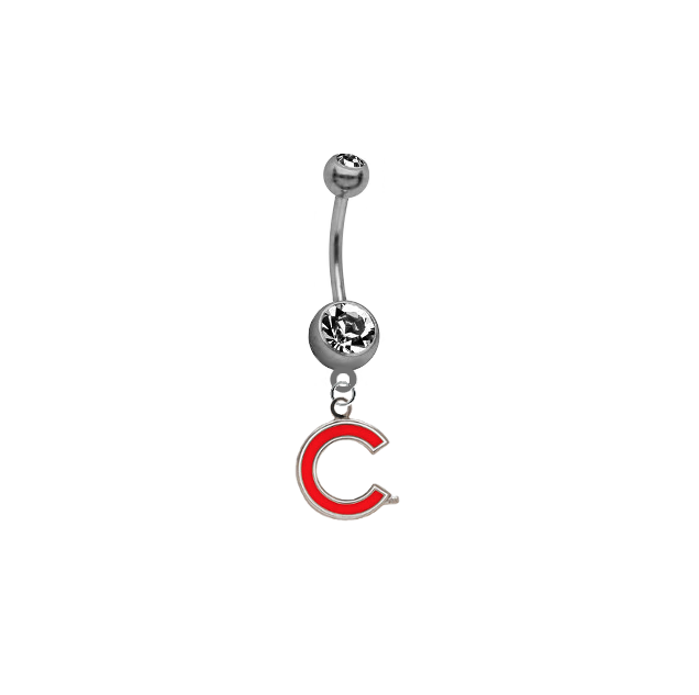 Chicago Cubs Style 2 MLB Baseball Belly Button Navel Ring