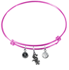 Chicago White Sox Pink MLB Expandable Wire Bangle Charm Bracelet