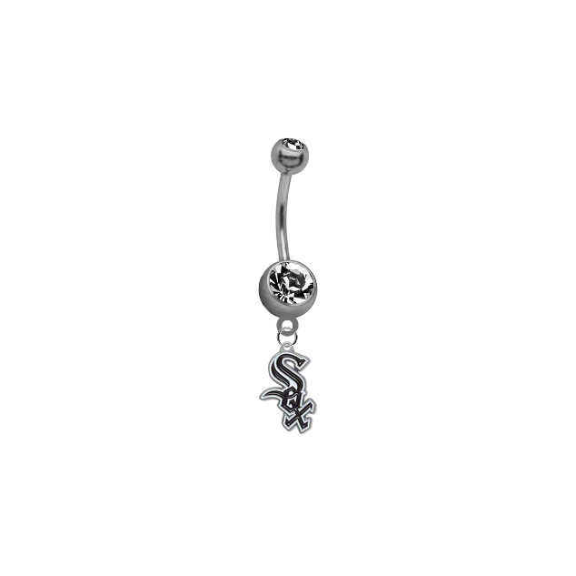 Chicago White Sox MLB Baseball Belly Button Navel Ring
