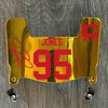 Kansas City Chiefs Chris Jones Mini Football Helmet Visor Shield Gold Chrome Mirror w/ Clips - PICK COLOR