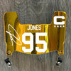 Kansas City Chiefs Chris Jones Mini Football Helmet Visor Shield Gold Chrome Mirror w/ Clips - PICK COLOR