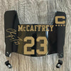 San Francisco 49ers Christian McCaffrey Mini Football Helmet Visor Shield Black Dark Tint w/ Clips