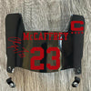 San Francisco 49ers Christian McCaffrey Mini Football Helmet Visor Shield Black Dark Tint w/ Clips