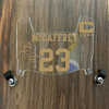 San Francisco 49ers Christian McCaffrey Mini Football Helmet Visor Shield Clear w/ Clips