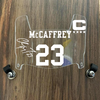 San Francisco 49ers Christian McCaffrey Mini Football Helmet Visor Shield Clear w/ Clips