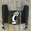 Cincinnati Bearcats Mini Football Helmet Visor Shield Black Dark Tint w/ Clips