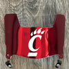 Cincinnati Bearcats Mini Football Helmet Visor Shield Red Chrome Mirror w/ Clips