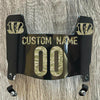 Cincinnati Bengals Custom Name & Number Mini Football Helmet Visor Shield Black Dark Tint w/ Clips - CAMO