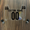 Cincinnati Bengals Custom Name & Number Mini Football Helmet Visor Shield Clear w/ Clips - BLACK