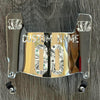 Cincinnati Bengals Custom Name & Number Mini Football Helmet Visor Shield Silver Chrome Mirror w/ Clips - MONEY PRINT