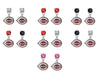 Cincinnati Reds MLB Swarovski Crystal Stud Rhinestone Earrings