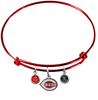 Cincinnati Reds Red MLB Expandable Wire Bangle Charm Bracelet