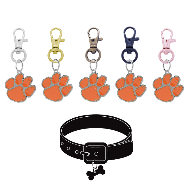 Clemson Tigers NCAA Pet Tag Dog Cat Collar Charm