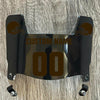 Cleveland Browns Custom Name & Number Mini Football Helmet Visor Shield Black Dark Tint w/ Clips - BROWN