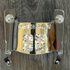 Cleveland Browns Custom Name & Number Mini Football Helmet Visor Shield Silver Chrome Mirror w/ Clips - MONEY PRINT