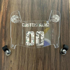 Cleveland Browns Custom Name & Number Mini Football Helmet Visor Shield Clear w/ Clips - MONEY PRINT