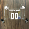 Cleveland Browns Custom Name & Number Mini Football Helmet Visor Shield Clear w/ Clips - WHITE