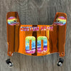 Cleveland Browns Custom Name & Number Mini Football Helmet Visor Shield Orange Chrome Mirror w/ Clips - CRUCIAL CATCH