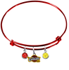 Cleveland Cavaliers RED Color Edition Expandable Wire Bangle Charm Bracelet