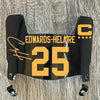 Kansas City Chiefs Clyde Edwards-Helaire Mini Football Helmet Visor Shield Black Dark Tint w/ Clips - PICK COLOR