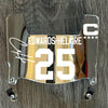 Kansas City Chiefs Clyde Edwards-Helaire Mini Football Helmet Visor Shield Silver Chrome Mirror w/ Clips - PICK COLOR