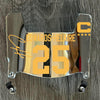 Kansas City Chiefs Clyde Edwards-Helaire Mini Football Helmet Visor Shield Silver Chrome Mirror w/ Clips - PICK COLOR