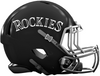 Colorado Rockies Custom Concept Black Mini Riddell Speed Football Helmet