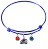 Colorado Avalanche Color Edition BLUE Expandable Wire Bangle Charm Bracelet