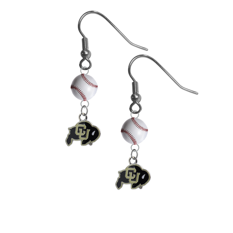 Colorado Buffaloes NCAA Baseball Dangle Earrings