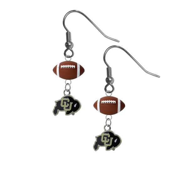 Colorado Buffaloes NCAA Football Dangle Earrings