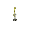 Colorado Buffaloes GOLD College Belly Button Navel Ring