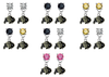 Colorado Buffaloes NCAA Swarovski Crystal Stud Rhinestone Earrings