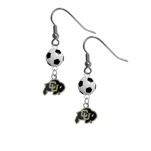 Colorado Buffaloes NCAA Soccer Dangle Earrings