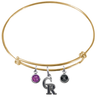 Colorado Rockies Gold MLB Expandable Wire Bangle Charm Bracelet