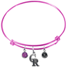 Colorado Rockies Pink MLB Expandable Wire Bangle Charm Bracelet
