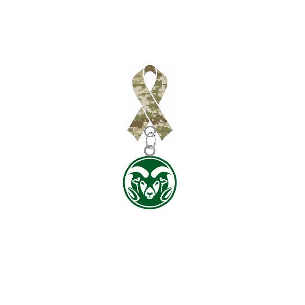 Colorado State Rams Salute to Service Military Appreciation Camo Ribbon Lapel Pin