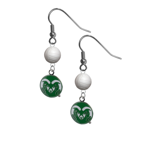 Colorado State Rams NCAA Volleyball Dangle Earrings