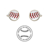 Clemson Tigers Authentic On Field NCAA Baseball Game Ball Cufflinks