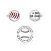 Illinois Fighting Illini Authentic On Field NCAA Baseball Game Ball Cufflinks