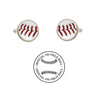 Wisconsin Badgers Authentic On Field NCAA Baseball Game Ball Cufflinks