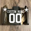 Dallas Cowboys Custom Name & Number Full Size Football Helmet Visor Shield Silver Chrome Mirror w/ Clips - WHITE