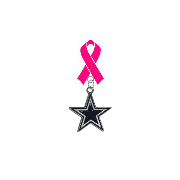 Dallas Cowboys NFL Breast Cancer Awareness / Mothers Day Pink Ribbon Lapel Pin
