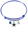 Dallas Cowboys Blue NFL Expandable Wire Bangle Charm Bracelet