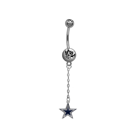 Dallas Cowboys Chain NFL Football Belly Button Navel Ring