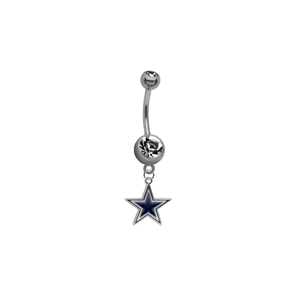 Dallas Cowboys NFL Football Belly Button Navel Ring