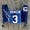 Buffalo Bills Damar Hamlin Mini Football Helmet Visor Shield Blue Chrome Mirror w/ Clips