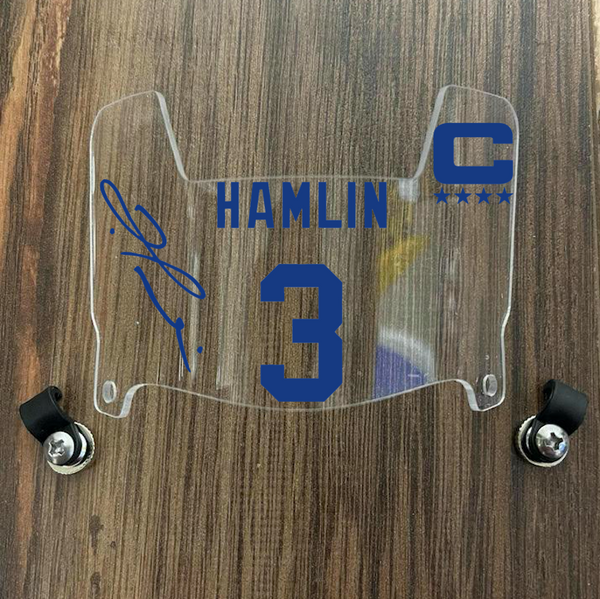 Buffalo Bills Damar Hamlin Mini Football Helmet Visor Shield Clear w/ Clips