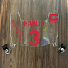 Buffalo Bills Damar Hamlin Mini Football Helmet Visor Shield Clear w/ Clips