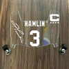Buffalo Bills Damar Hamlin Mini Football Helmet Visor Shield Clear w/ Clips