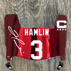 Buffalo Bills Damar Hamlin Mini Football Helmet Visor Shield Red Chrome Mirror w/ Clips